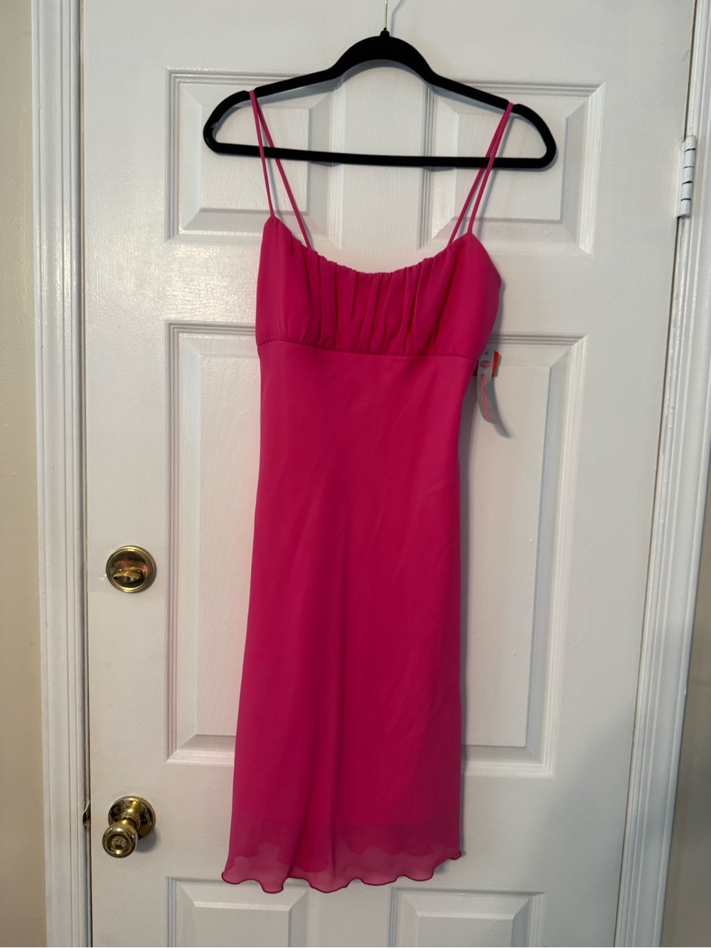 Blush Hot Pink Spaghetti-Strap Mini Dress